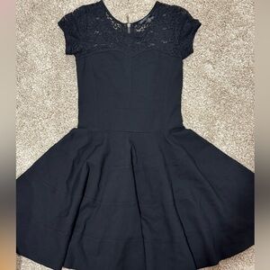 Felicity & Coco Lace Flare Capped Sleeve Dress Size S
